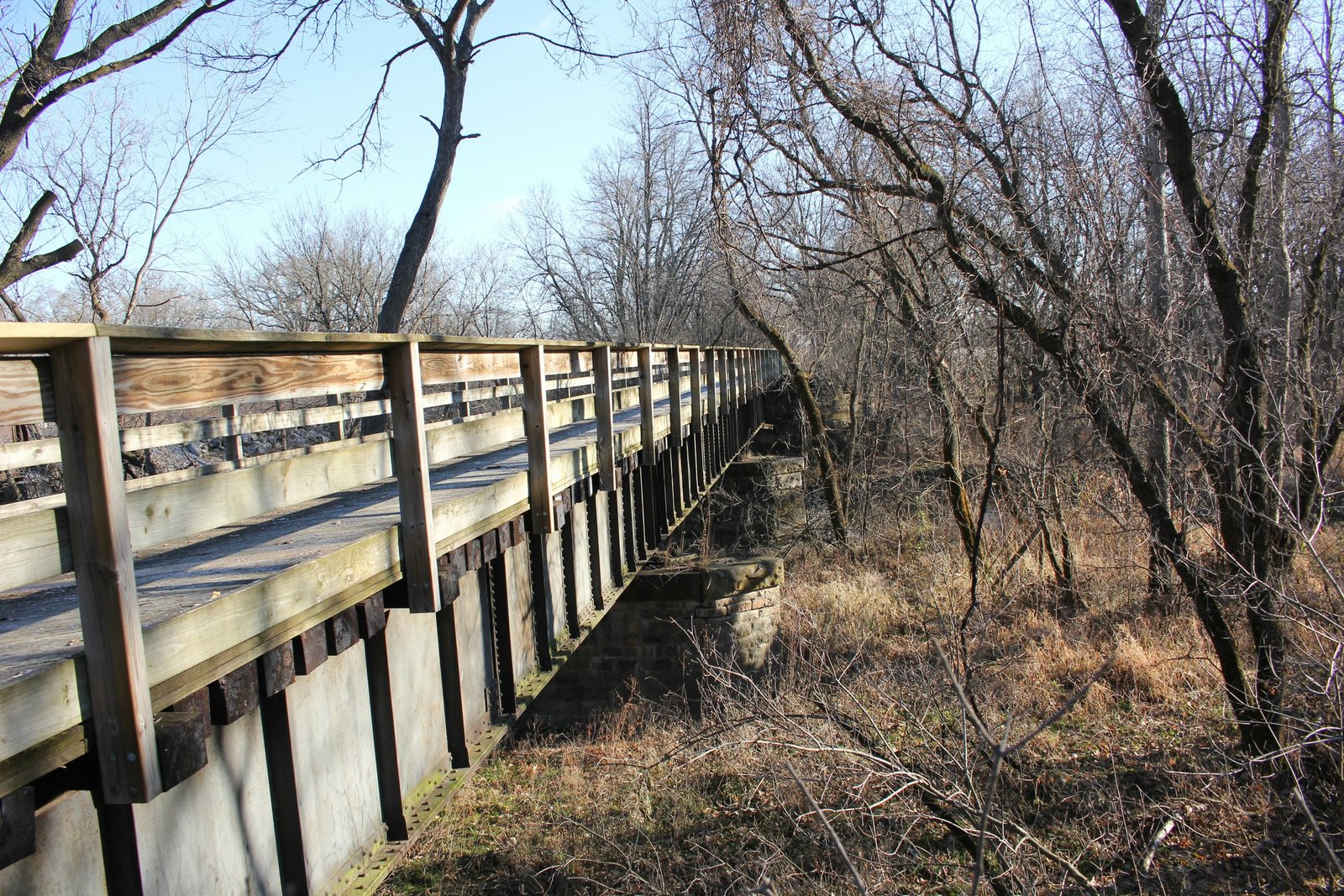 Looking east